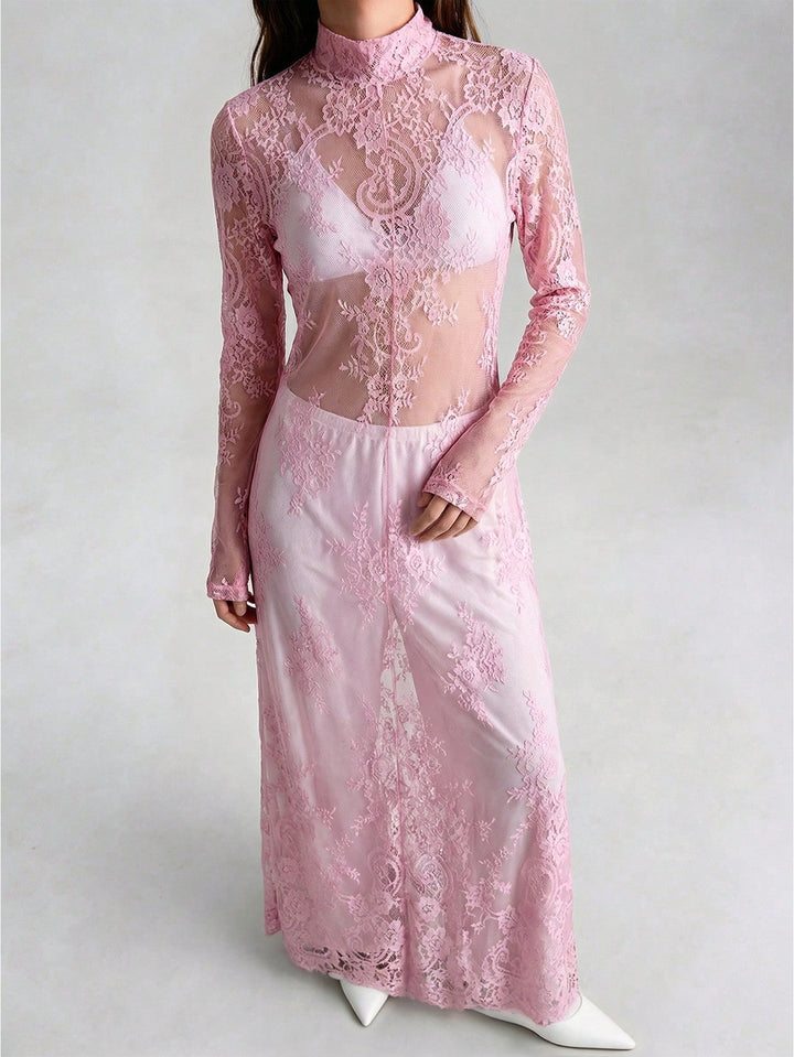 Rochie maxi SHEIN, roz