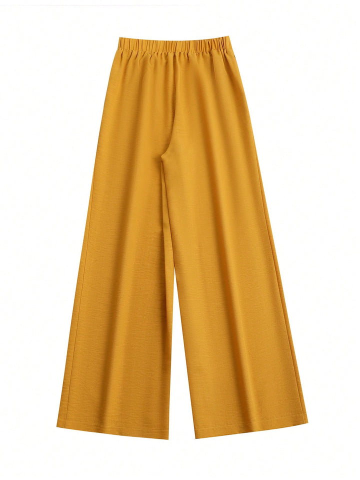 Pantaloni SHEIN, galben