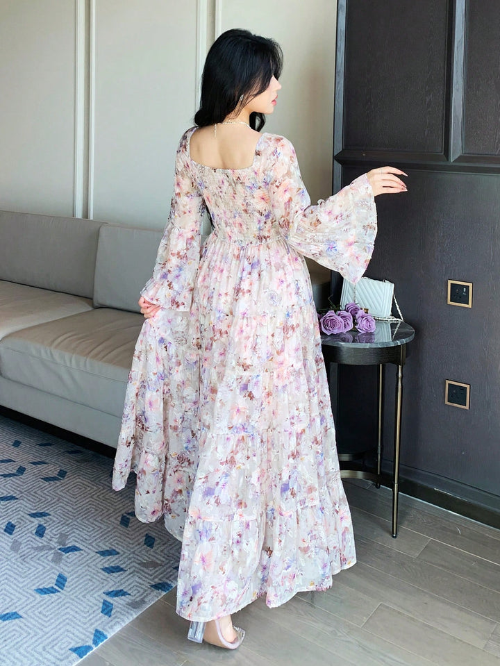 Rochie maxi SHEIN, mix culori