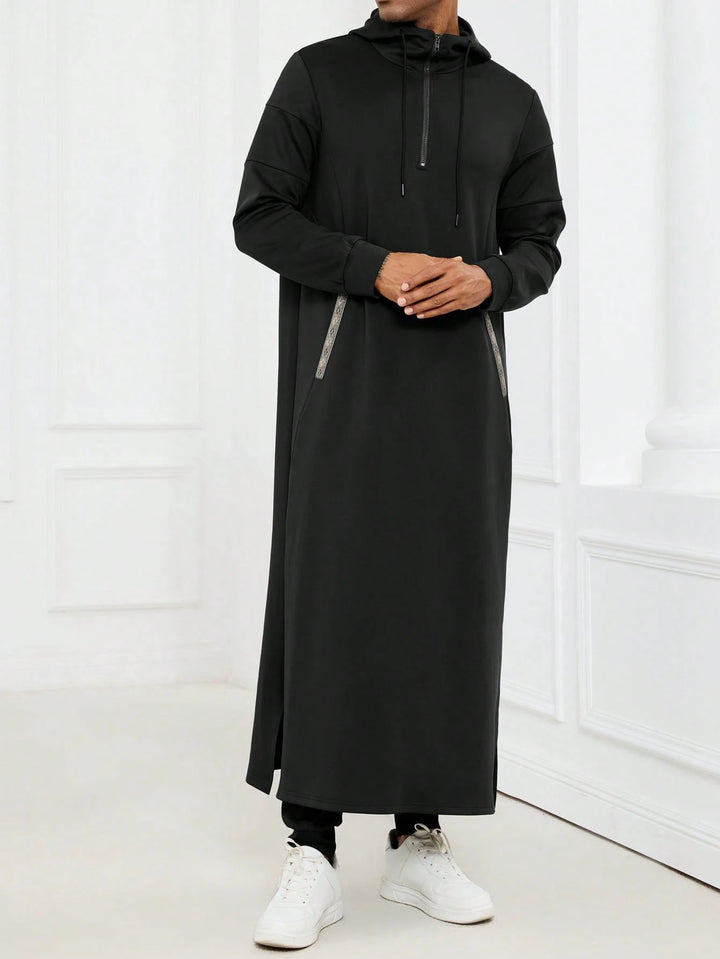 Hanorac lung SHEIN, negru