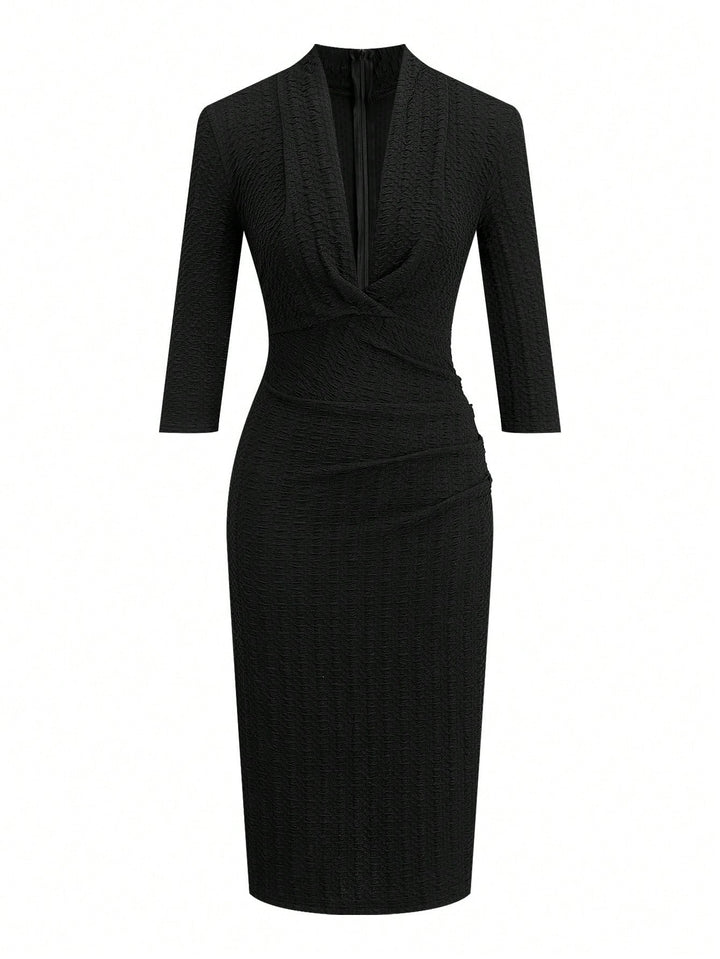 Rochie midi SHEIN, negru