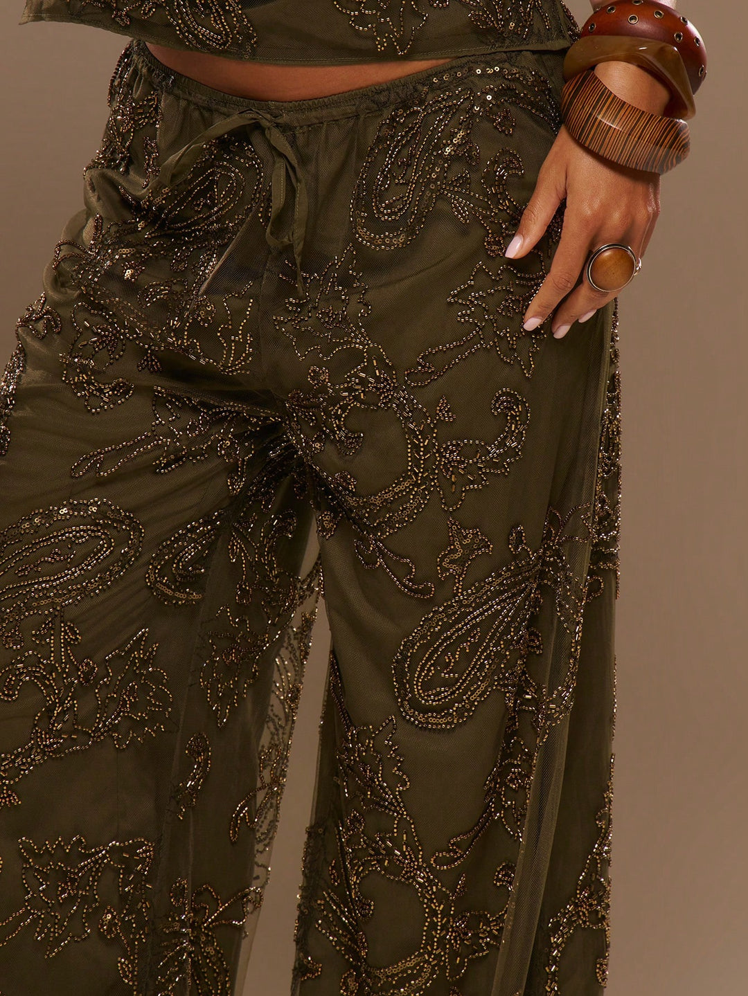 Pantaloni SHEIN, alb