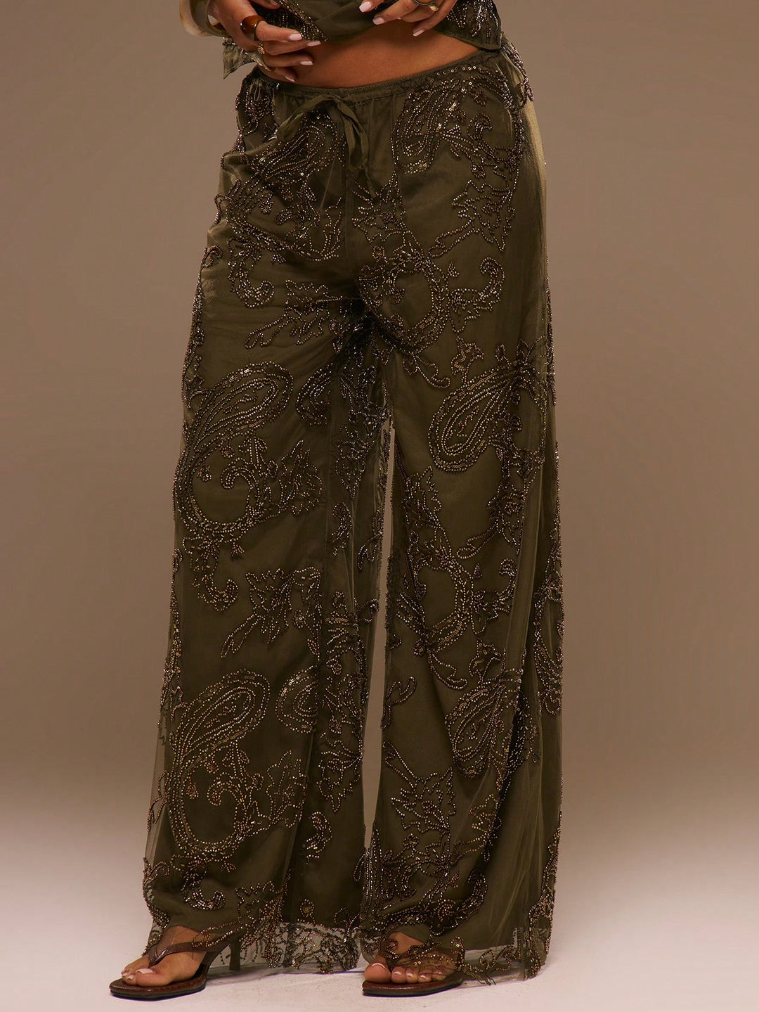 Pantaloni SHEIN, alb