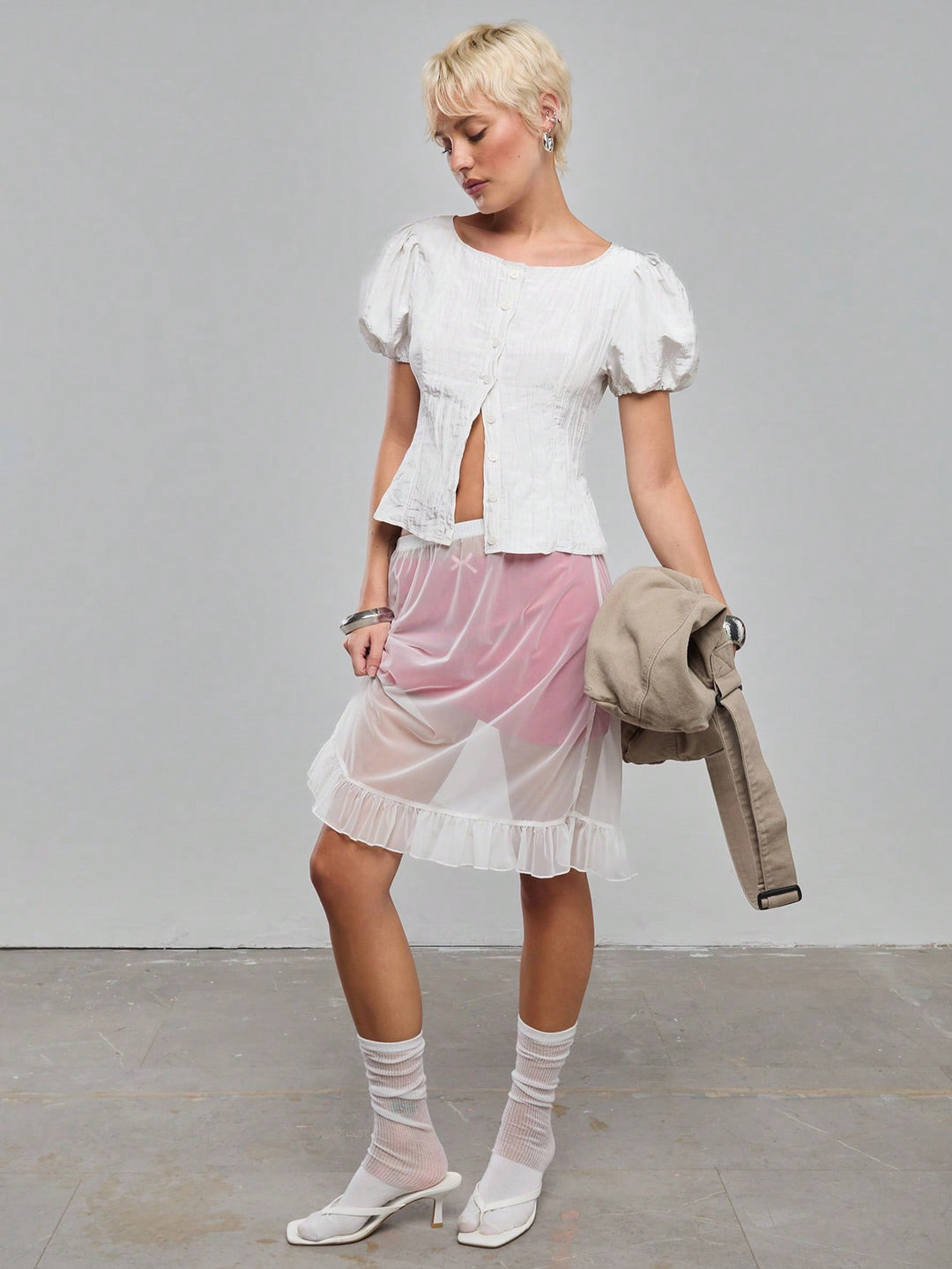 Top SHEIN, bej