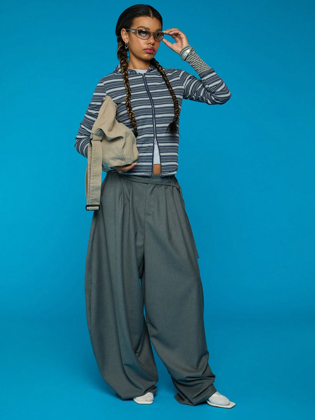 Pantaloni SHEIN, gri