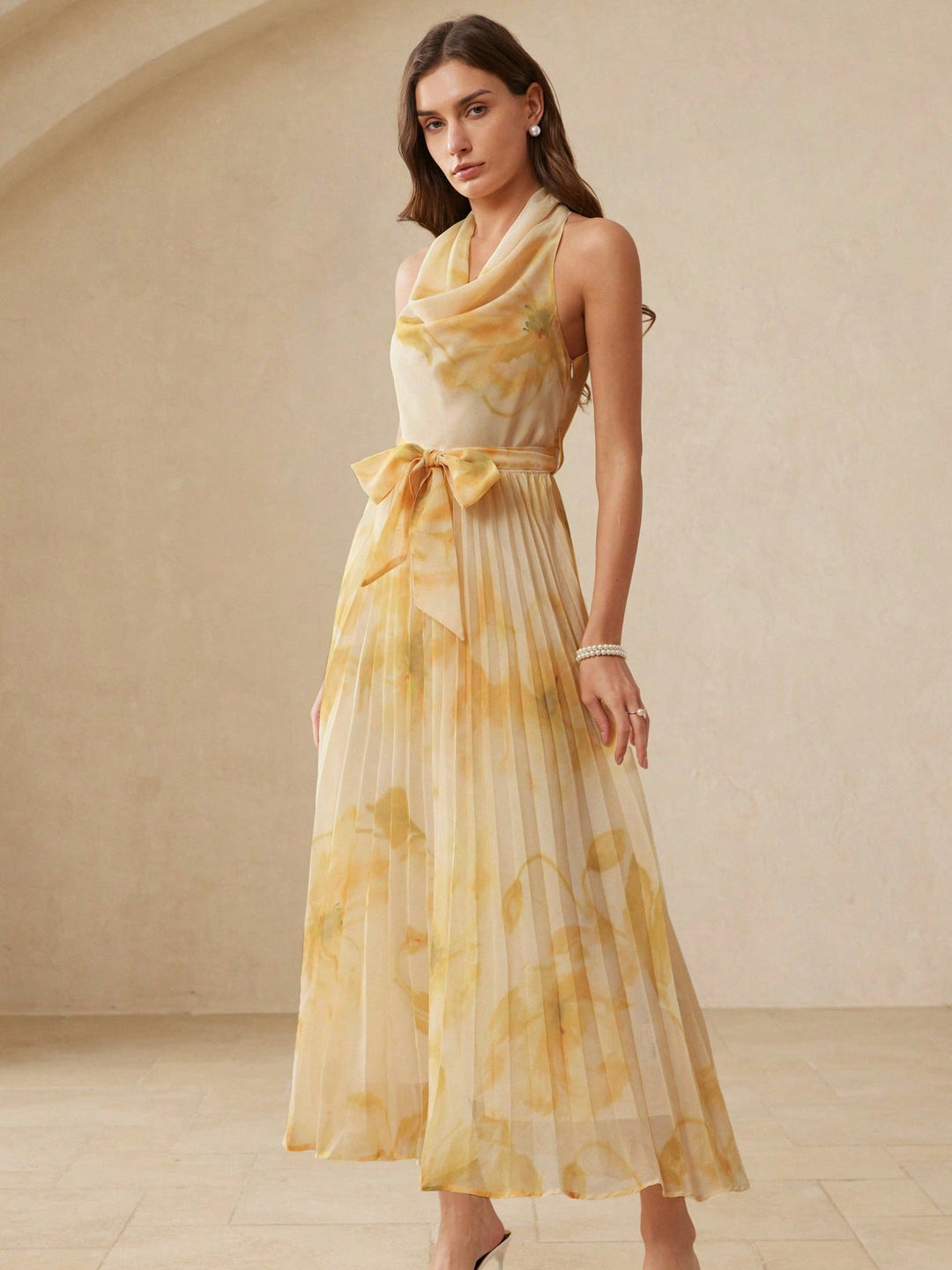 Rochie maxi SHEIN, galben