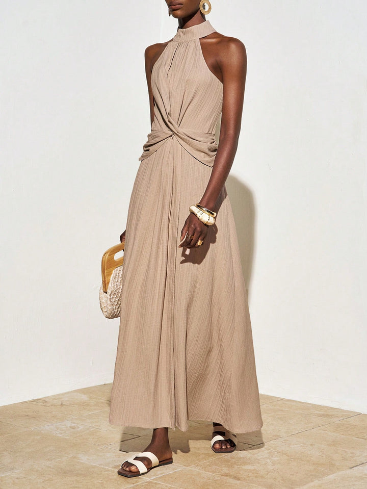Rochie maxi SHEIN, kaki