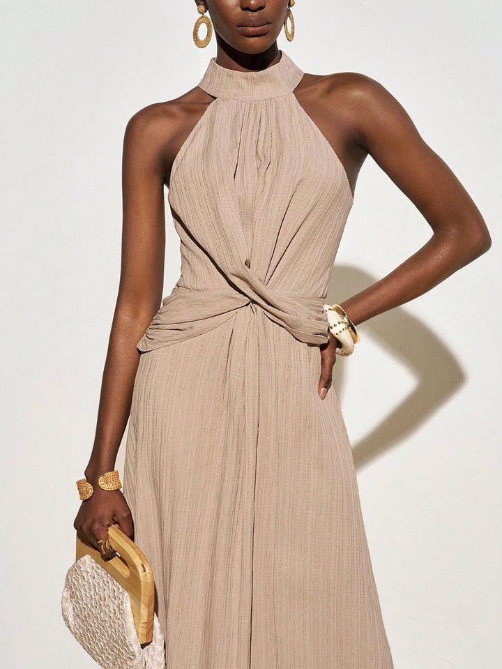 Rochie maxi SHEIN, kaki