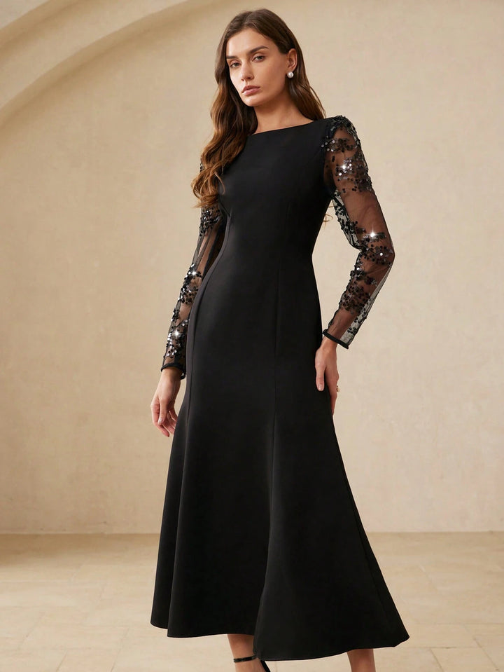 Rochie maxi SHEIN, negru