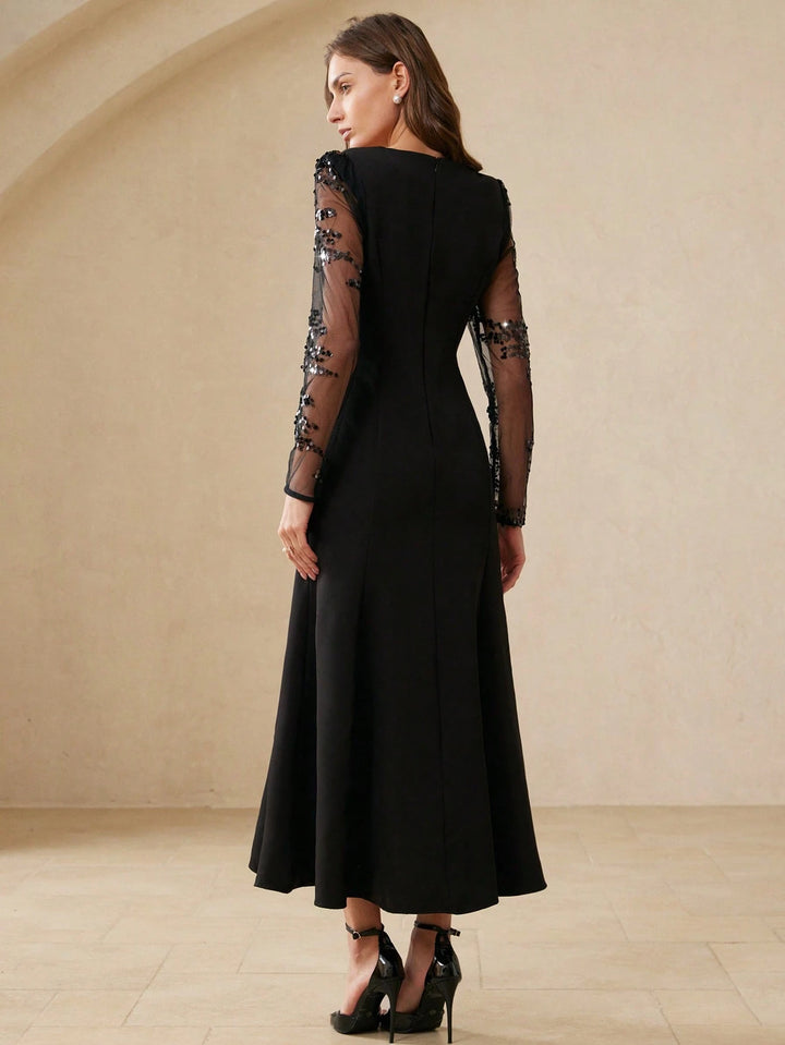 Rochie maxi SHEIN, negru