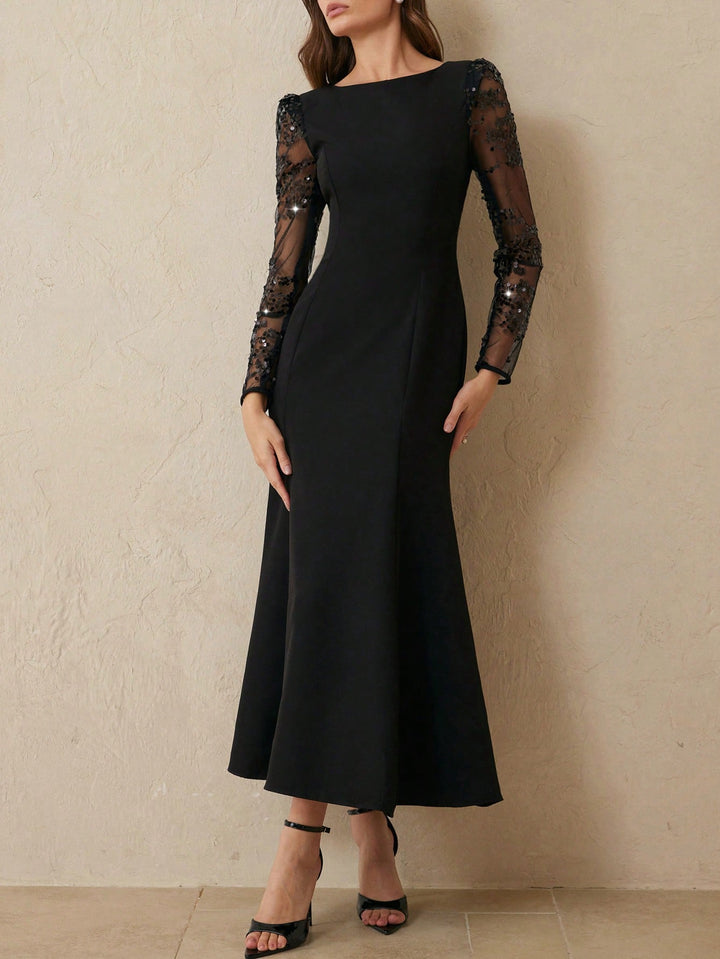 Rochie maxi SHEIN, negru