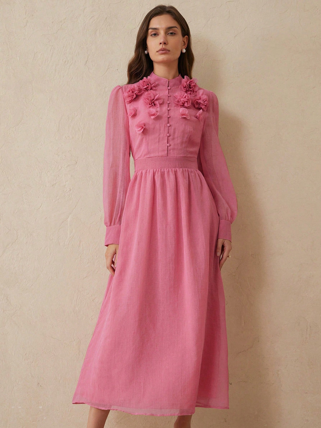 Rochie maxi SHEIN, roz