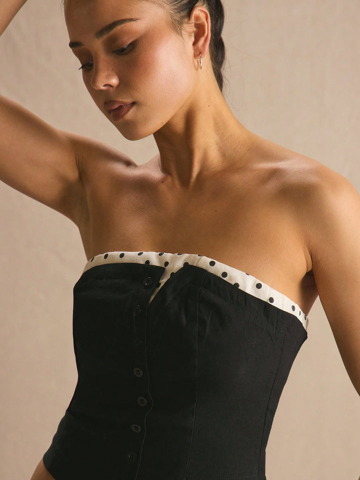Top SHEIN, negru