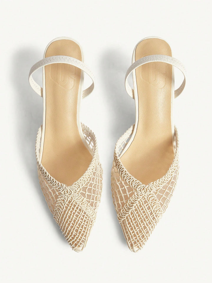 Pantofi cu toc SHEIN, bej