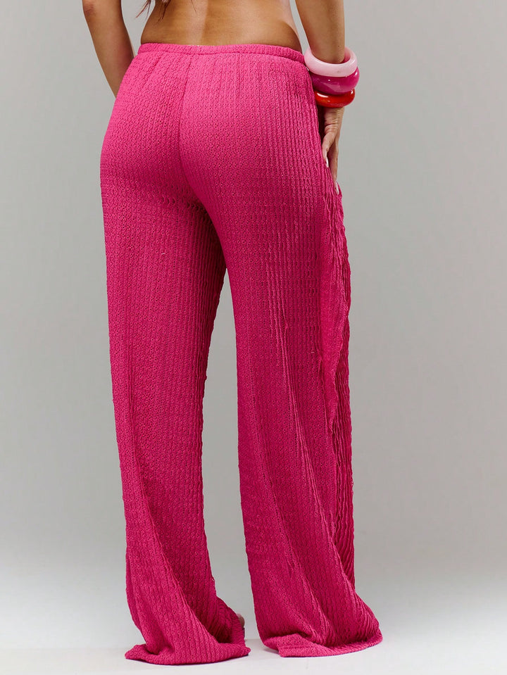Pantaloni SHEIN, roșu