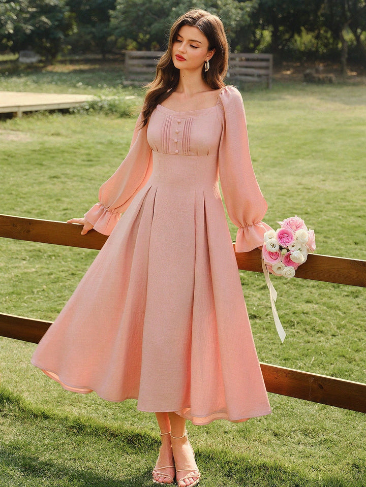 Rochie maxi SHEIN, roz