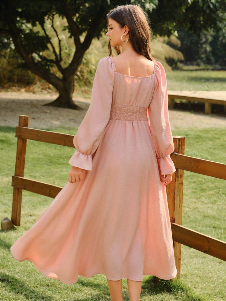 Rochie maxi SHEIN, roz