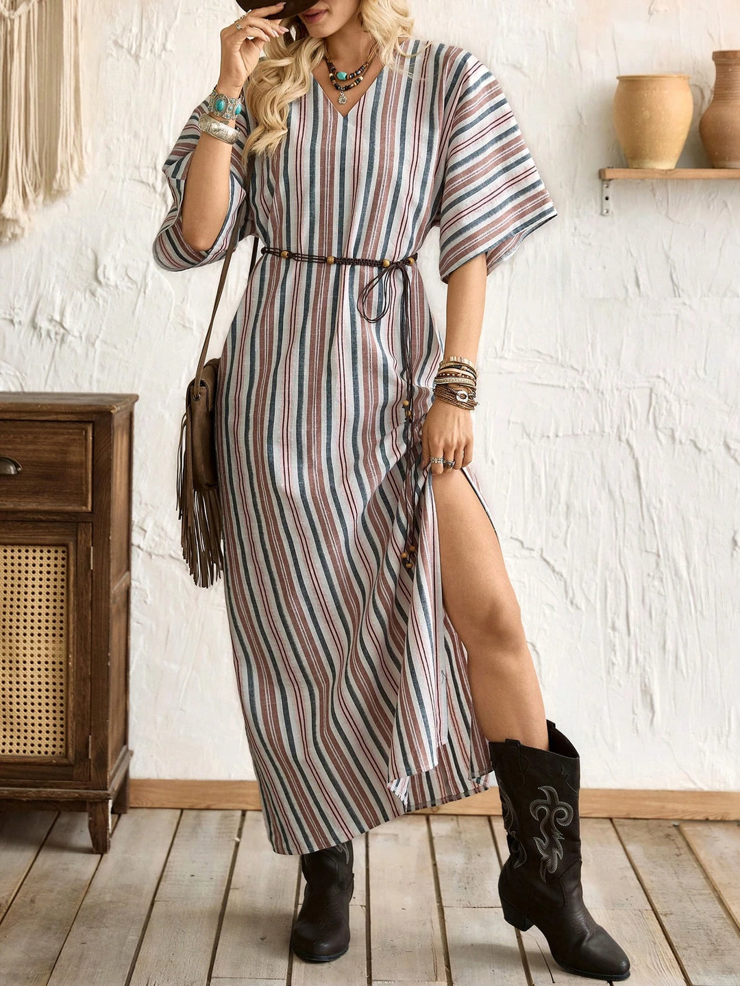 Rochie maxi SHEIN, mix culori