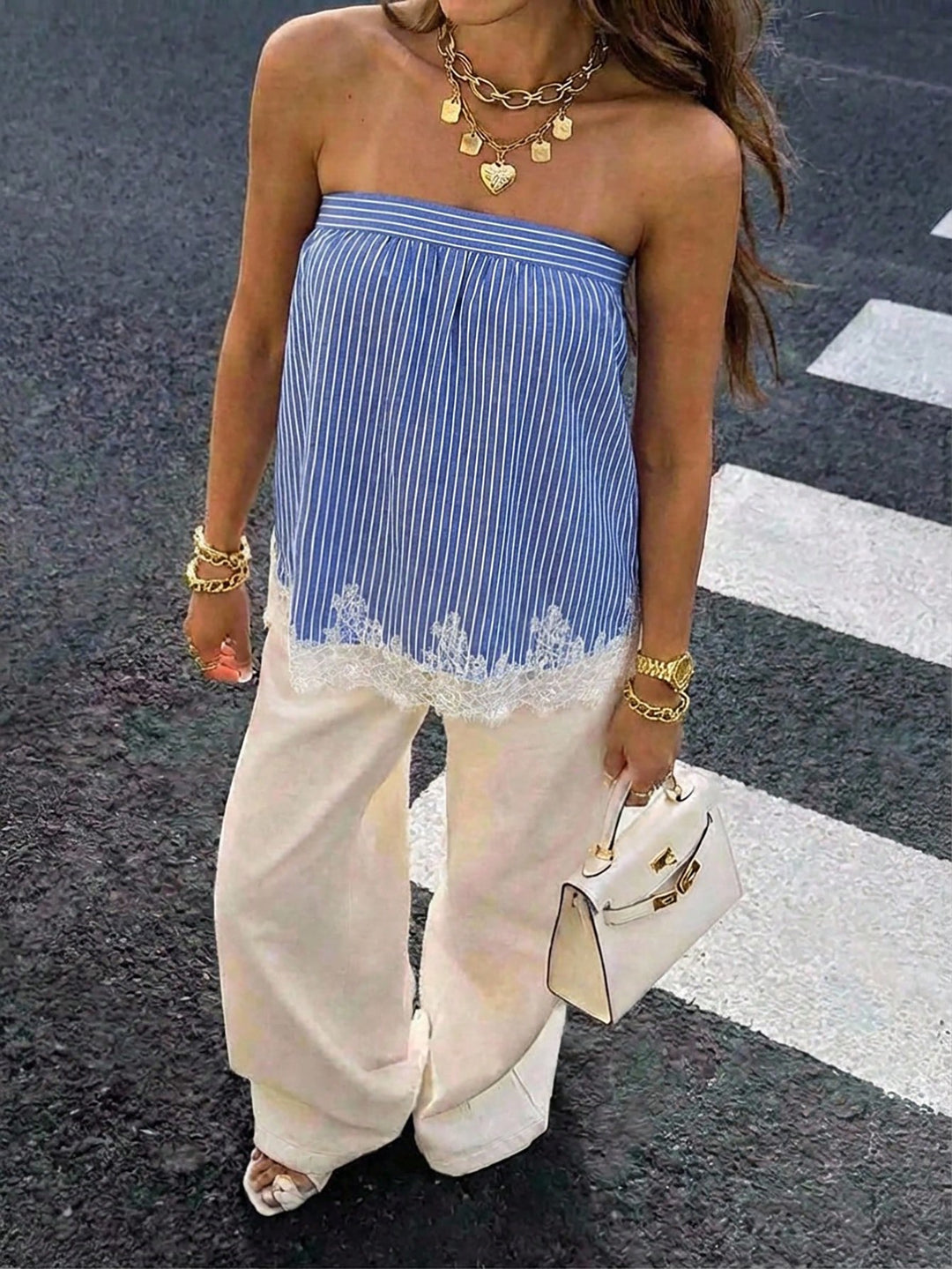 Top SHEIN, albastru