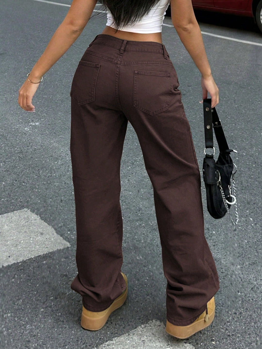 Jeans SHEIN, maro