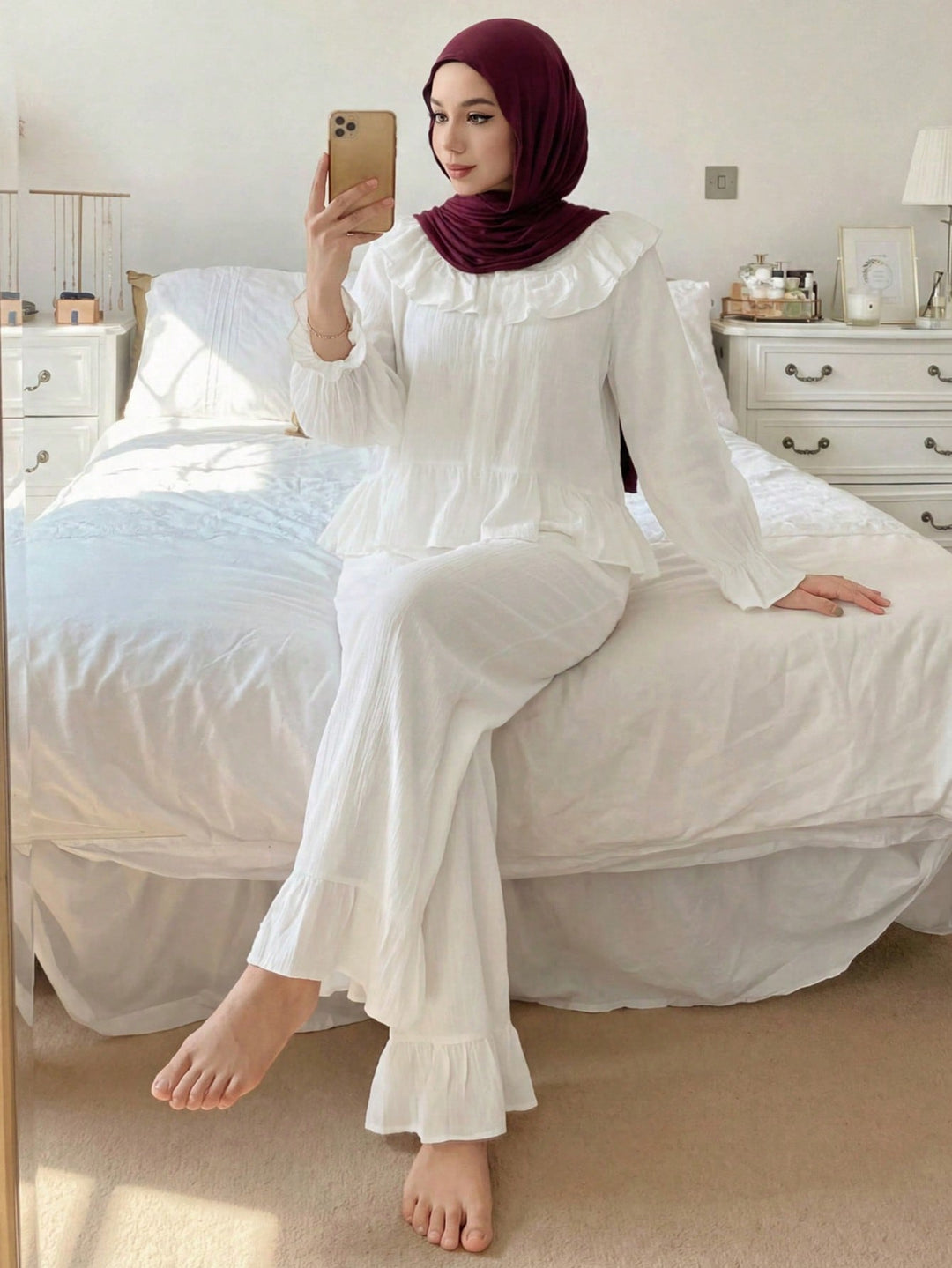 Pijama SHEIN, alb
