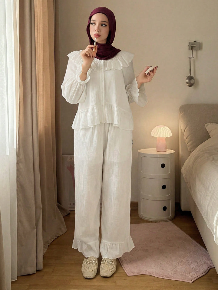 Pijama SHEIN, alb