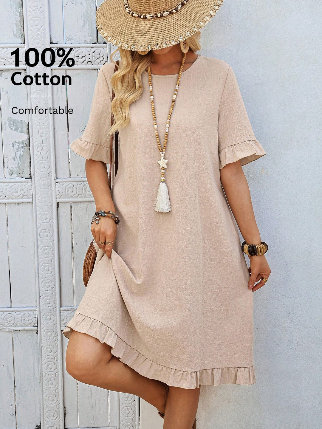 Rochie midi SHEIN, kaki