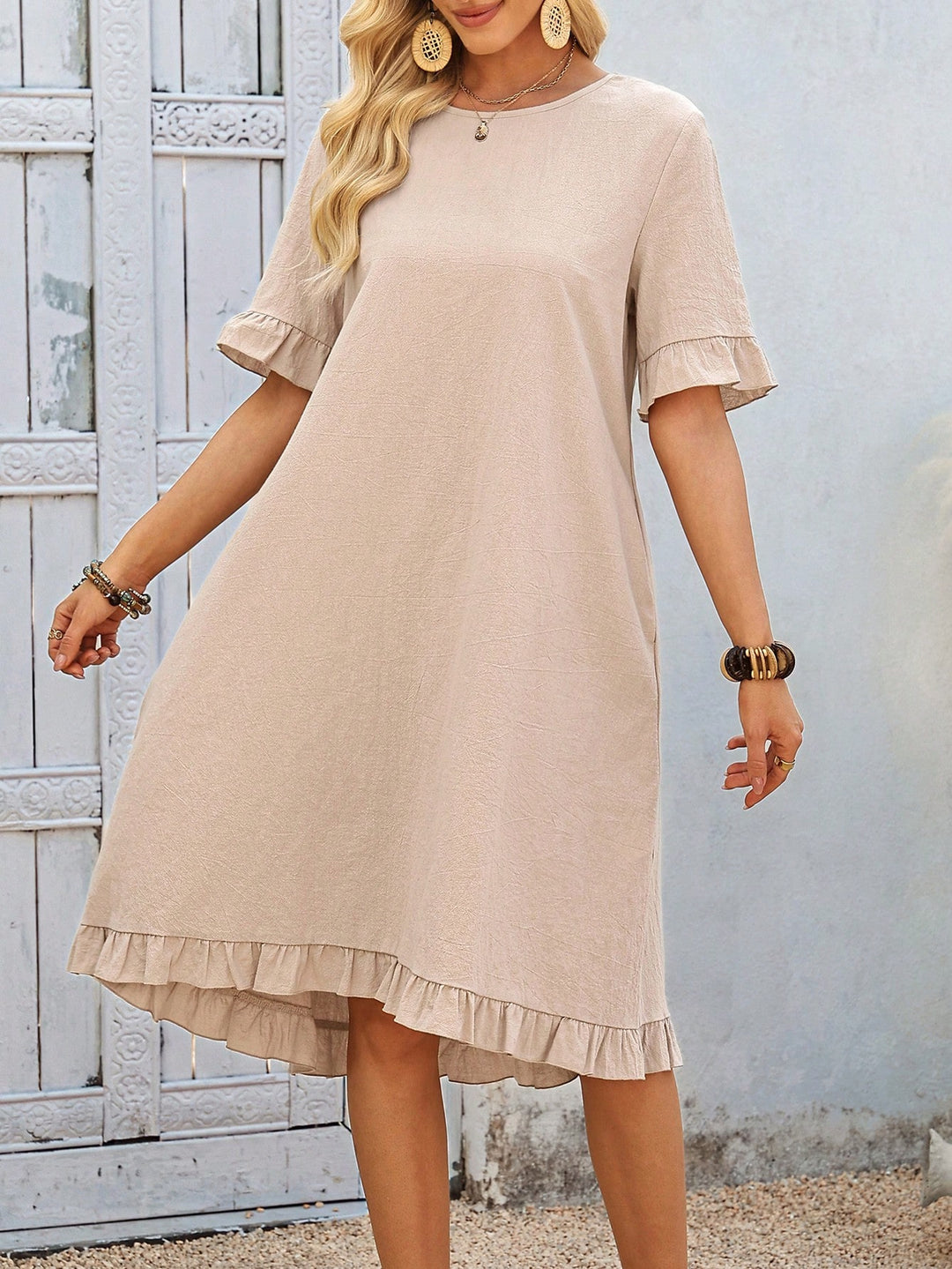 Rochie midi SHEIN, kaki
