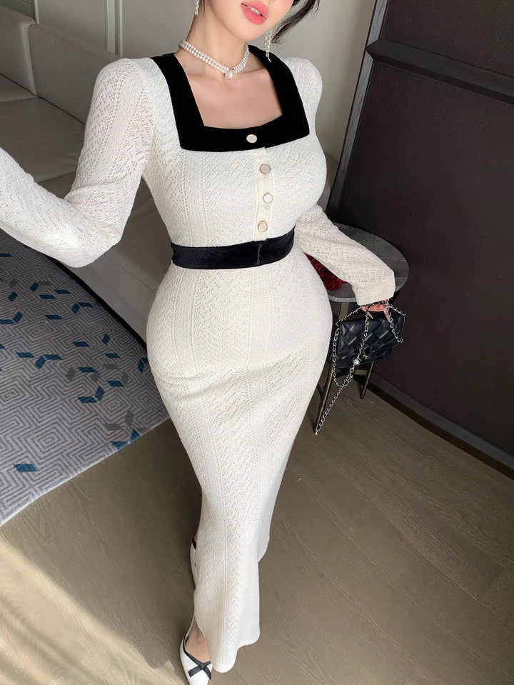 Rochie midi SHEIN, bej