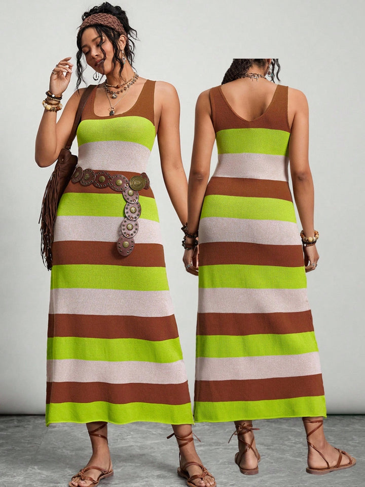 Rochie maxi SHEIN, mix culori