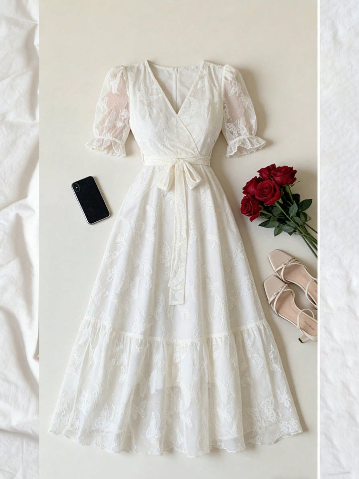 Rochie midi SHEIN, bej