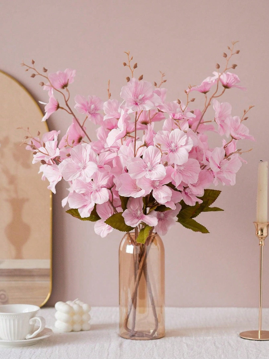 Floari artificiale SHEIN, alb