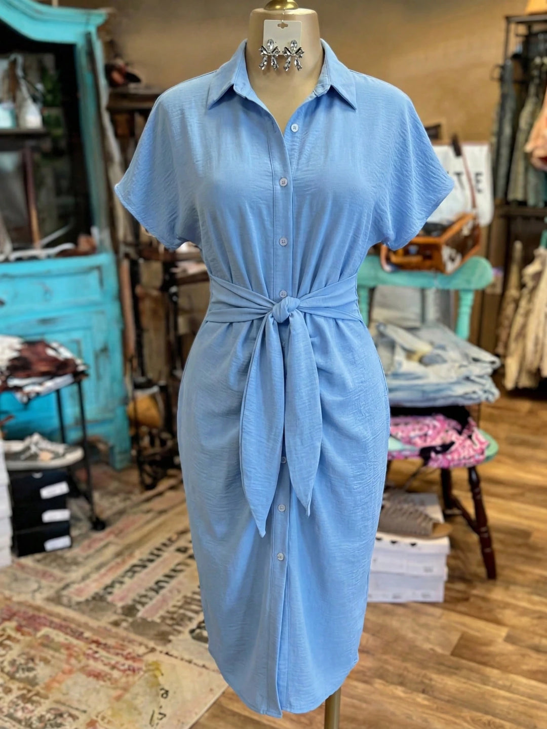 Rochie midi SHEIN, albastru