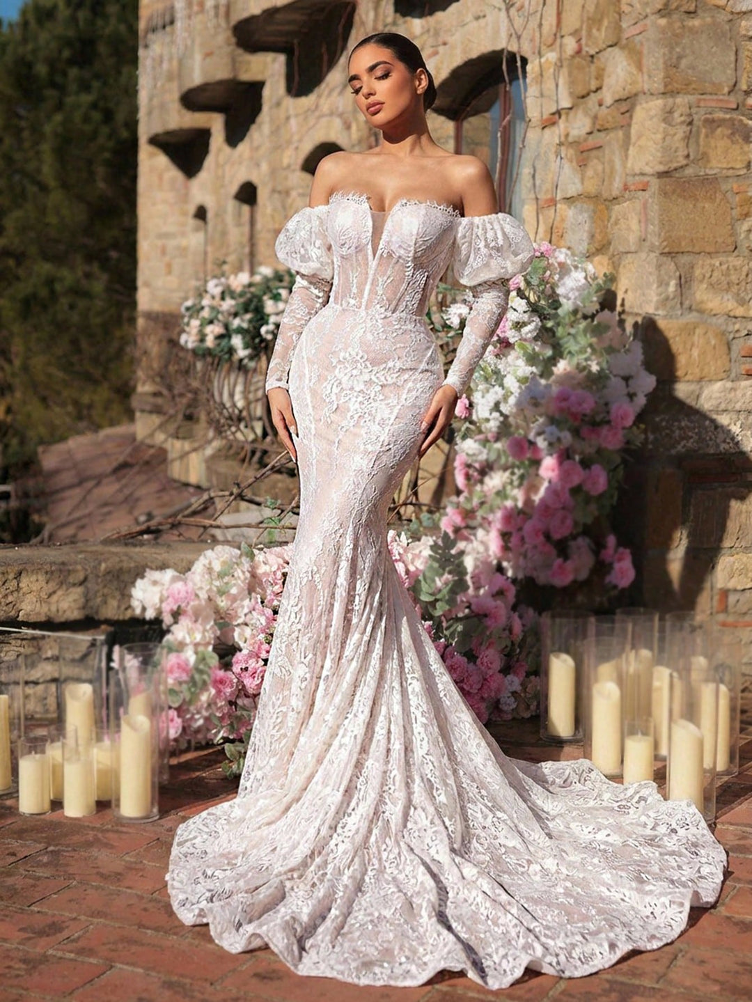 Rochie de mireasă SHEIN, alb
