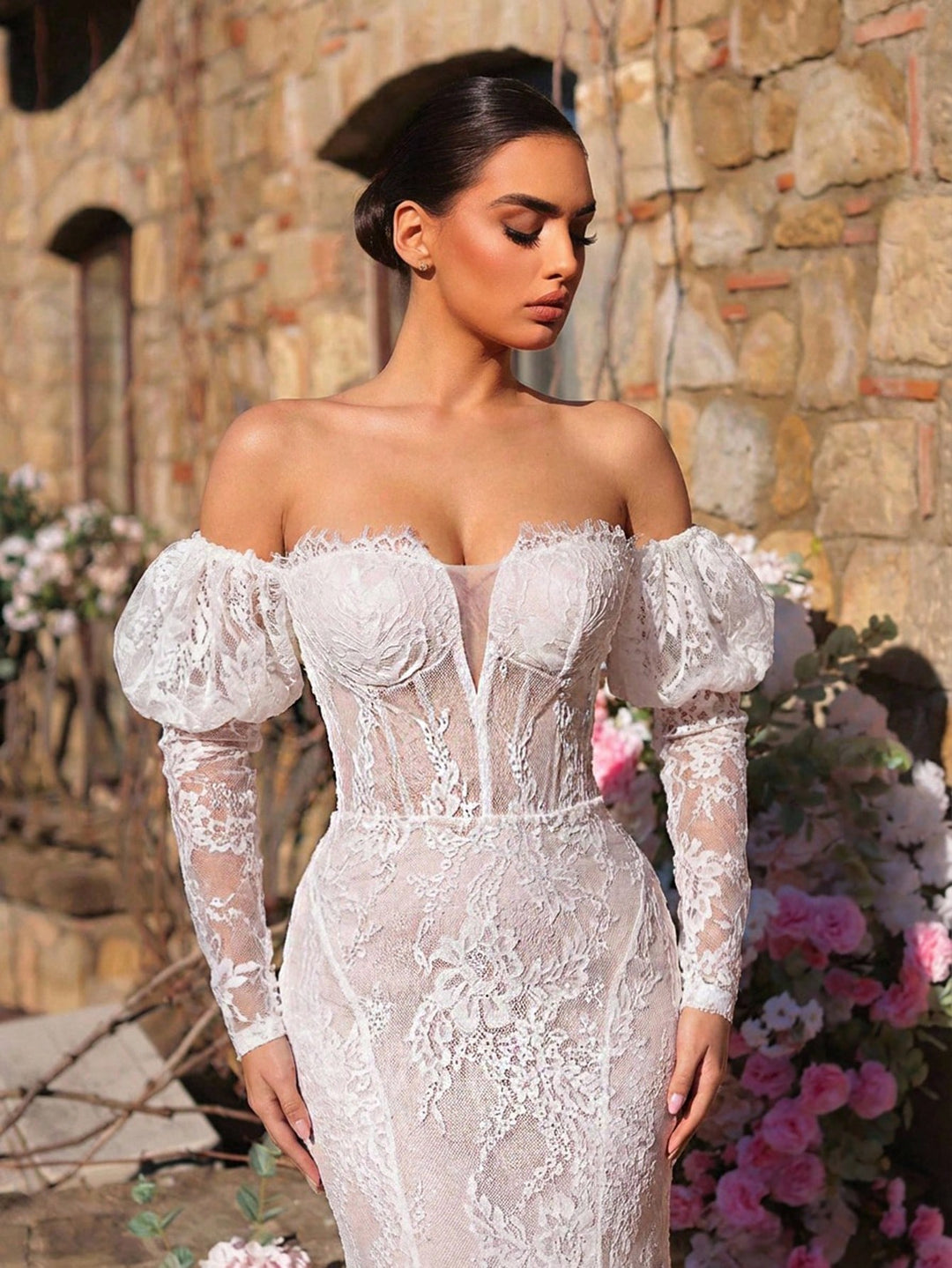 Rochie de mireasă SHEIN, alb