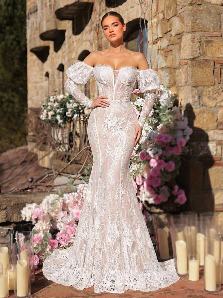 Rochie de mireasă SHEIN, alb