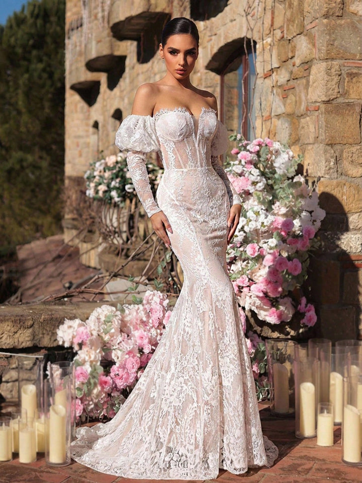 Rochie de mireasă SHEIN, alb