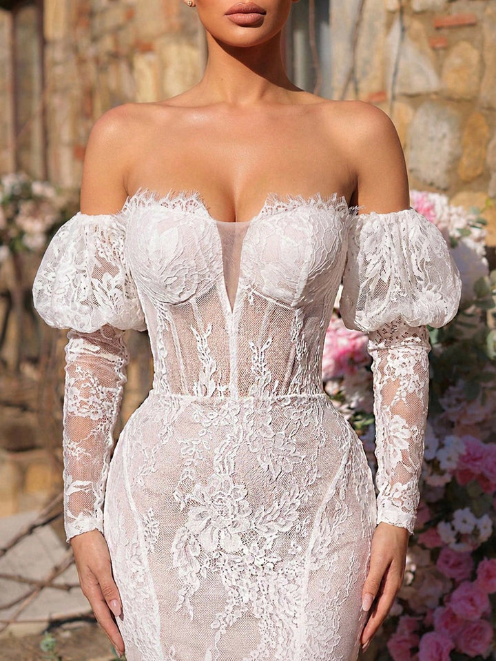 Rochie de mireasă SHEIN, alb