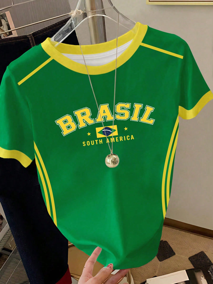 Tricou SHEIN, kaki