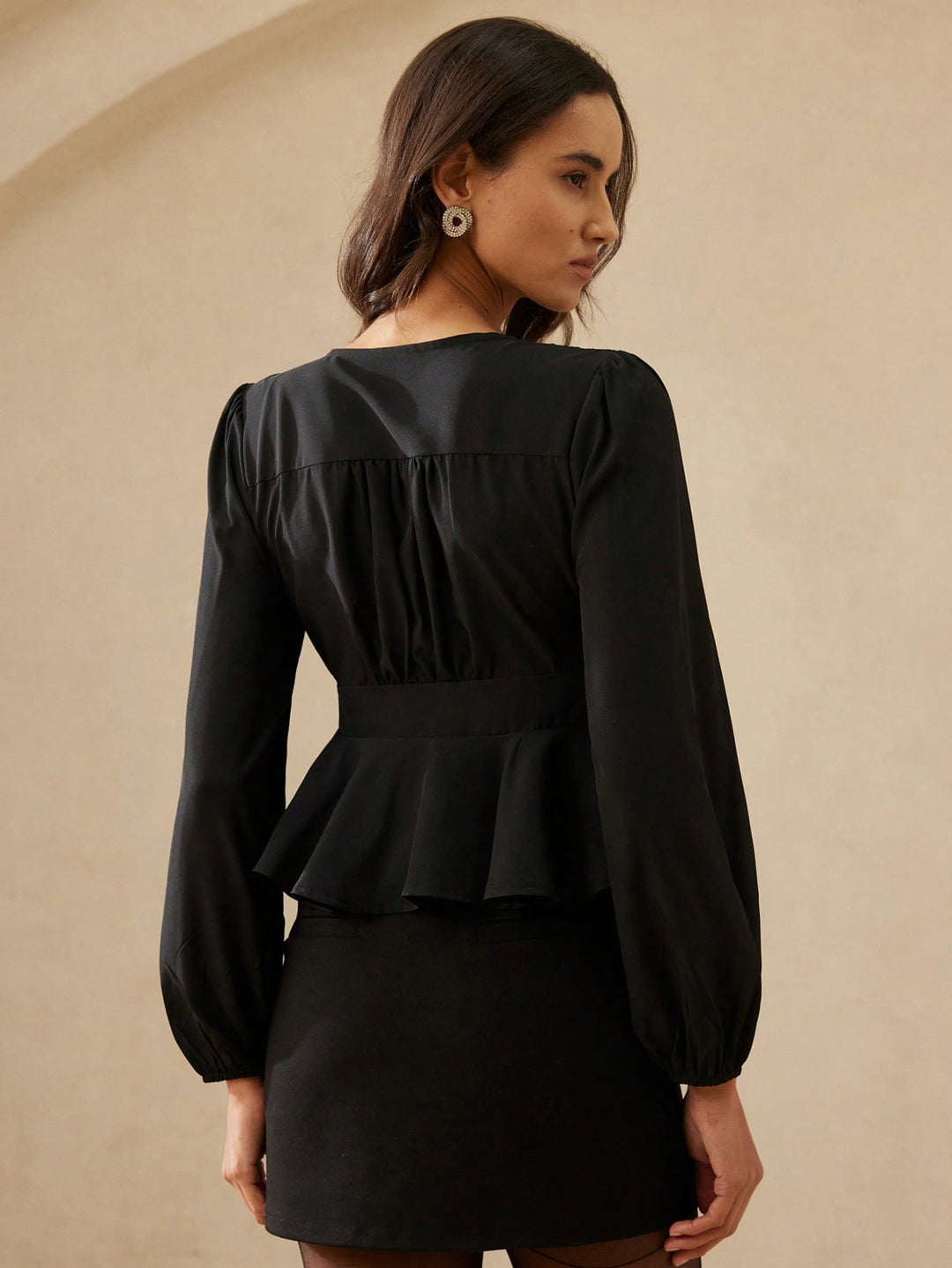 Top SHEIN, negru