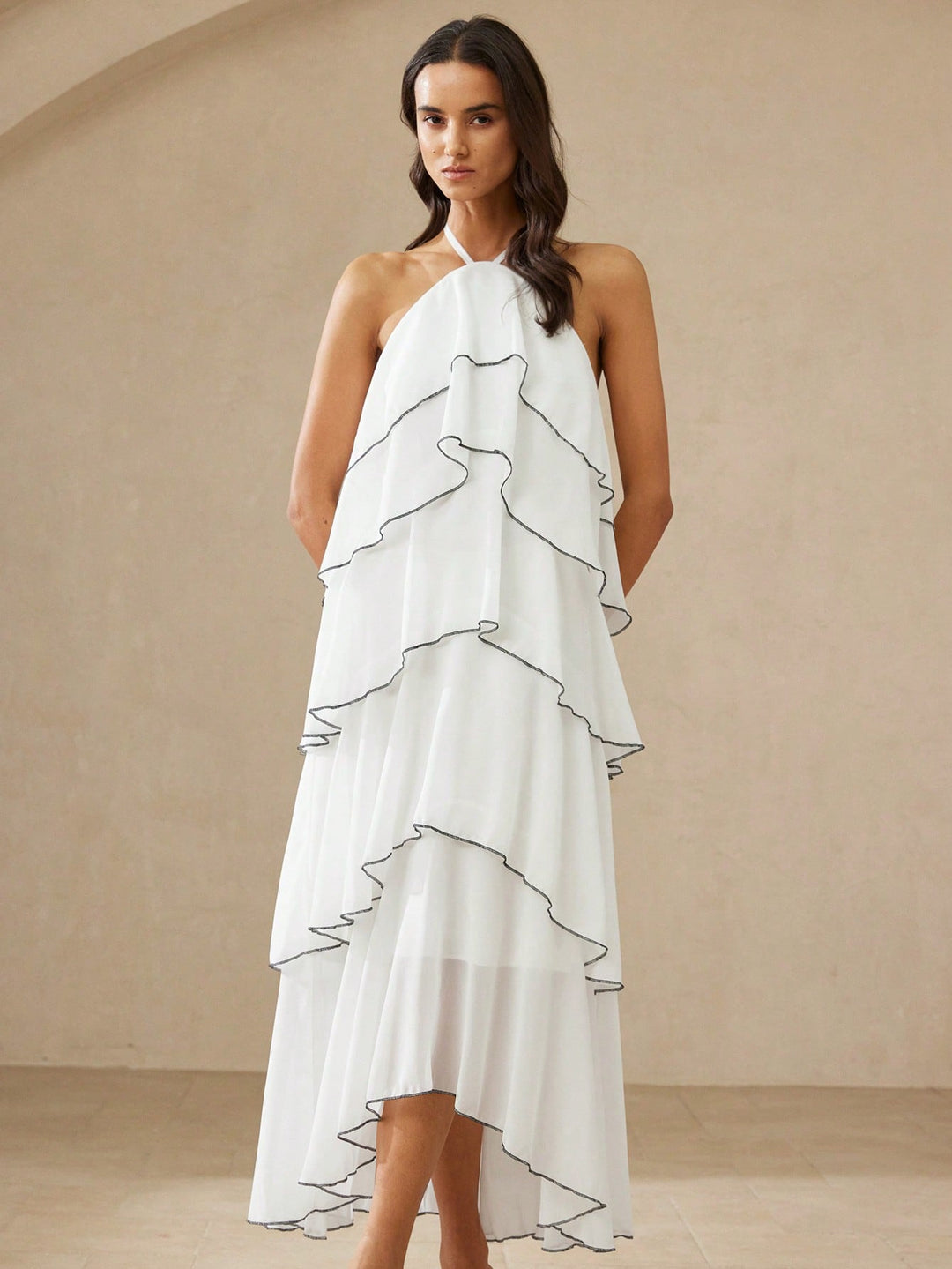 Rochie midi SHEIN, alb