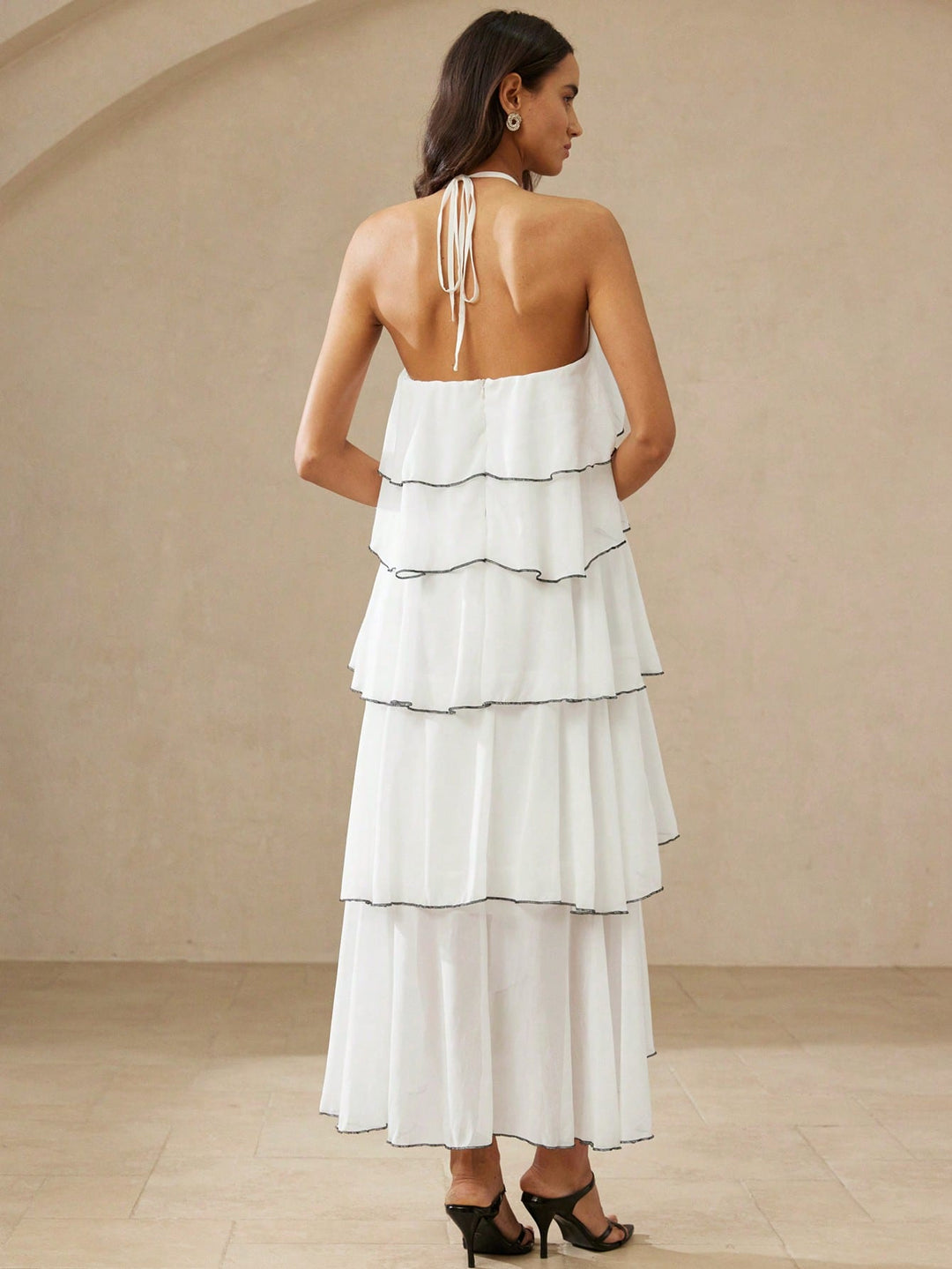 Rochie midi SHEIN, alb