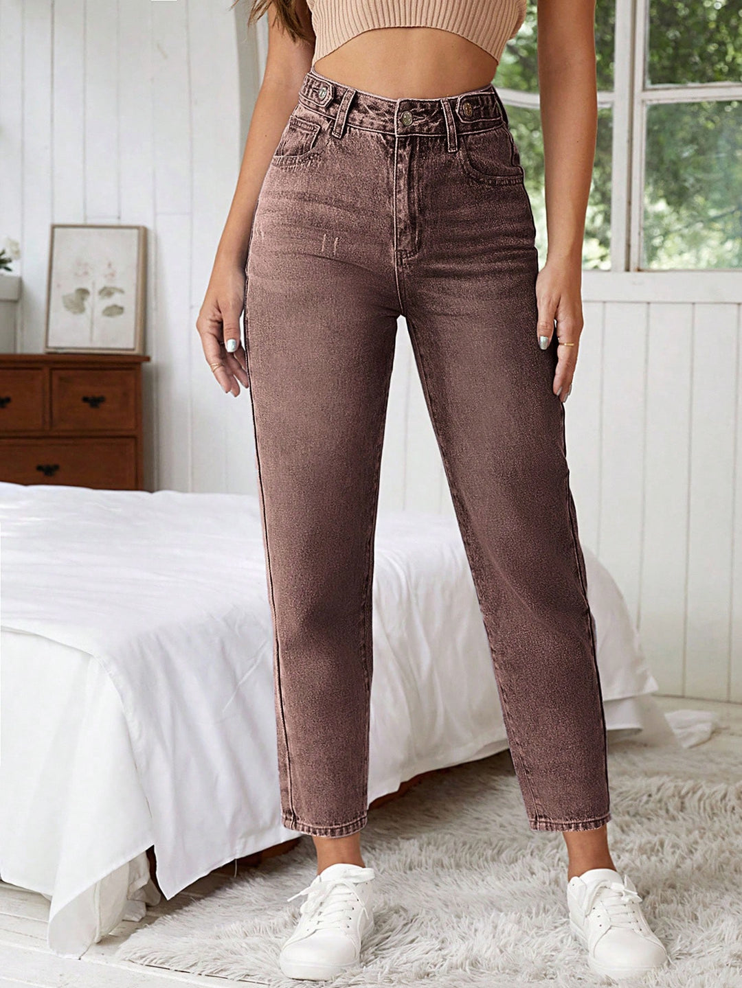 Jeans SHEIN, maro