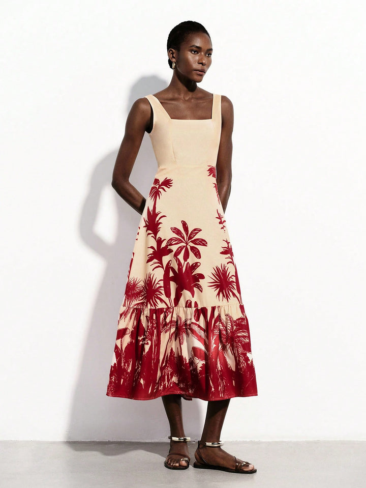 Rochie midi SHEIN, mix culori