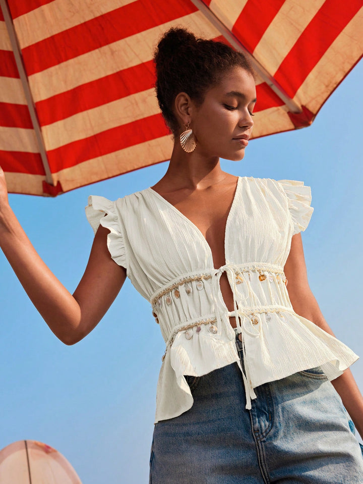Top SHEIN, bej