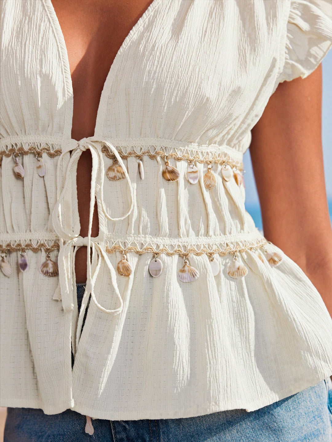 Top SHEIN, bej
