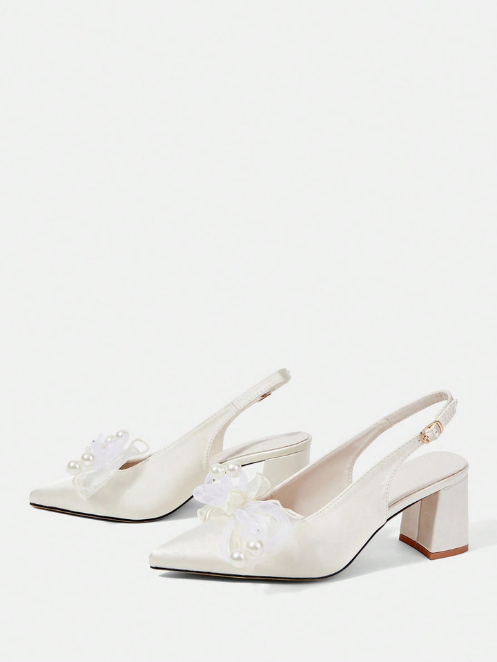 Pantofi cu toc SHEIN, bej