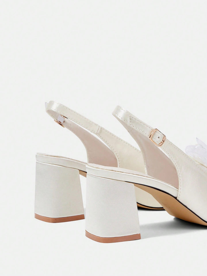 Pantofi cu toc SHEIN, bej