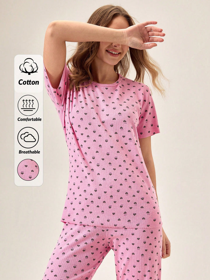Set pijamale SHEIN, roz