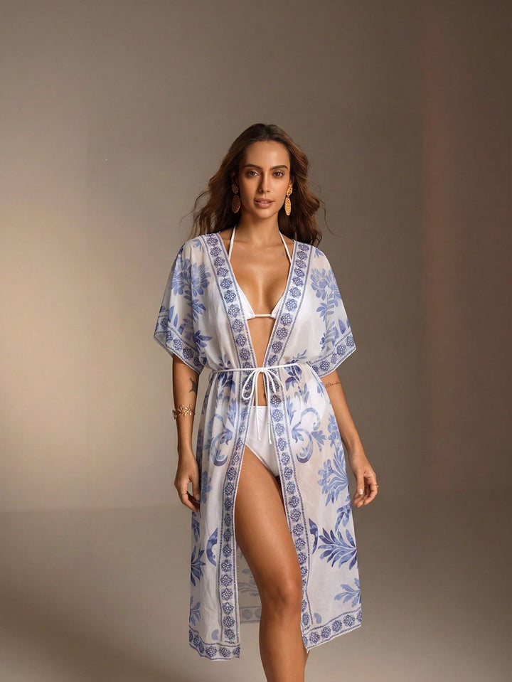 Kimono SHEIN, albastru